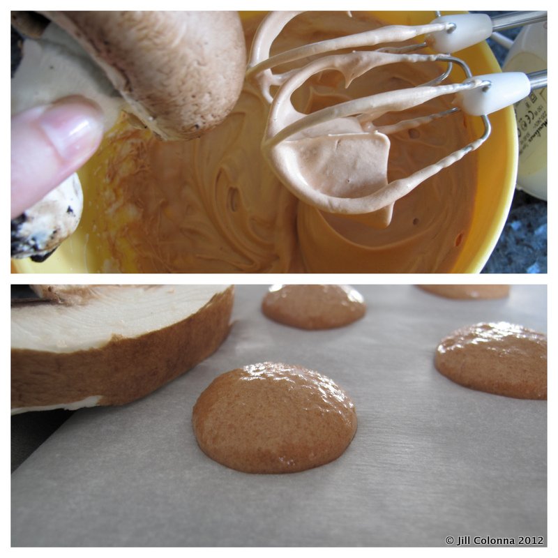 macaron-meringue how to make mushroom macarons