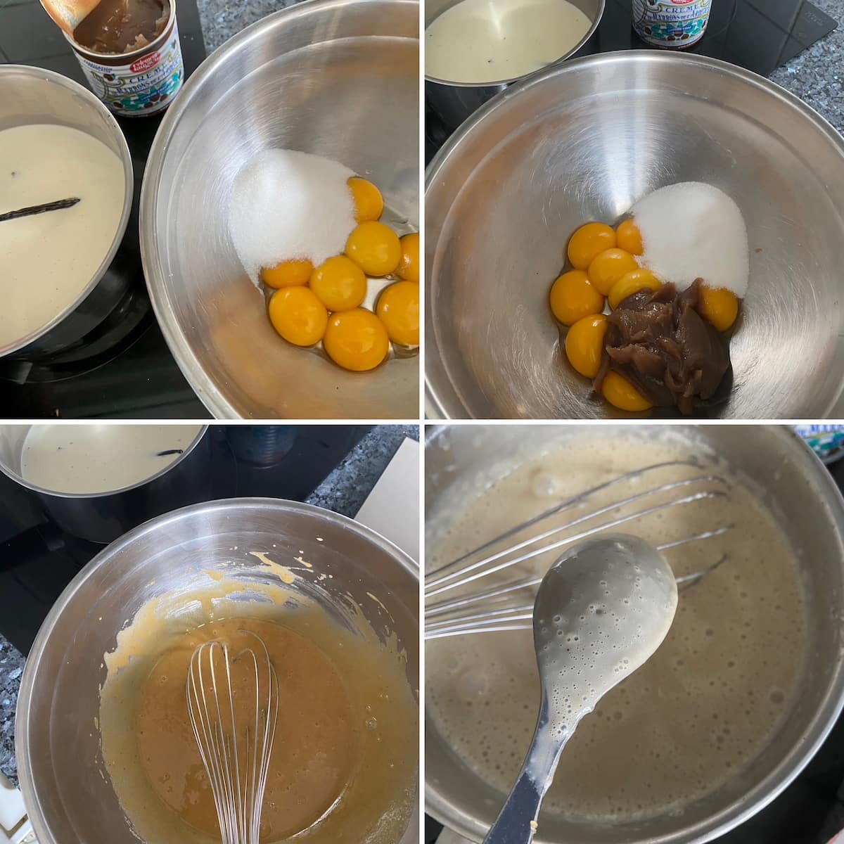 ice-cream-spoon-cling recipe steps to make homemade chestnut ice cream with egg yolks